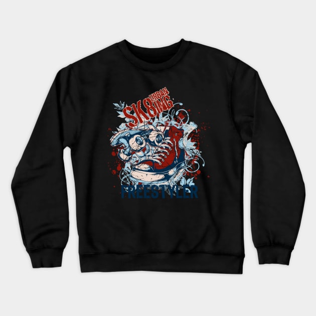 red shoes Crewneck Sweatshirt by MuftiArt